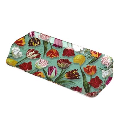 Typisch Hollands Dienblad Pretty tulips - groen 30x15 cm