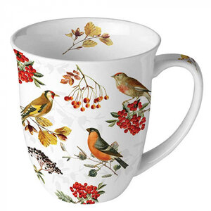 Typisch Hollands Mug - Porcelain - Dutch birds (finches and tits)