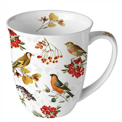 Typisch Hollands Mug - Porcelain - Dutch birds (finches and tits)