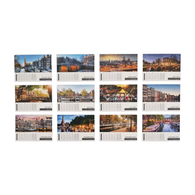 Typisch Hollands Amsterdam buro-kalender 2026