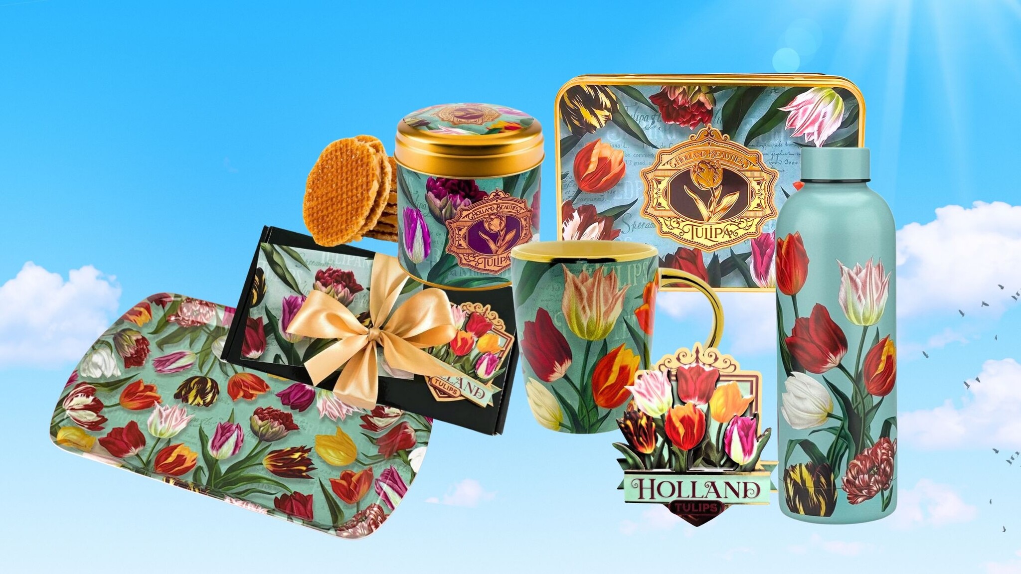 De Nieuwste Hollandse Souvenirs met Tulpen