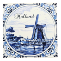 Typisch Hollands Double greeting card - Delft blue - Mill - Holland