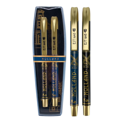 Typisch Hollands Stifteset – Art Deco – Holland – in luxuriöser Geschenkbox