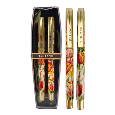 Matix Pennenset - Vintage Flowers - Holland - in luxe cadeaucassette
