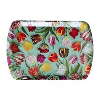 Typisch Hollands Dienblad Pretty tulips - groen 36x24 cm