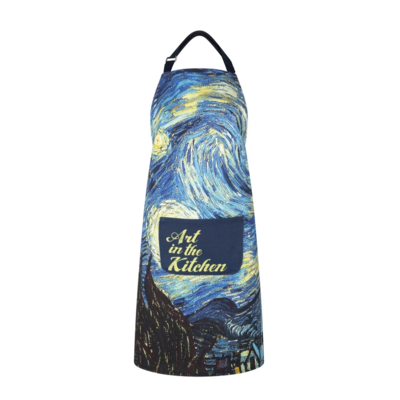 Memoriez Luxury kitchen apron - Starry night - Vincent van Gogh