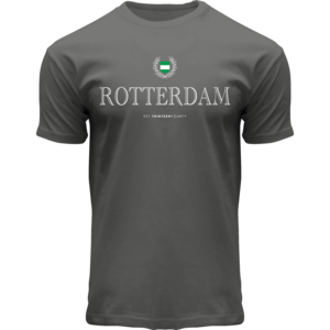 Typisch Hollands T-shirt Gray engraving Rotterdam