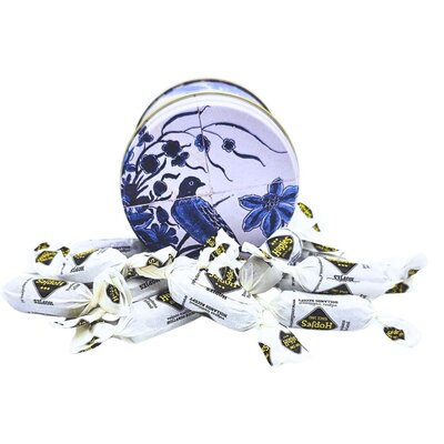 Typisch Hollands Dutch hops in a Delft blue tin