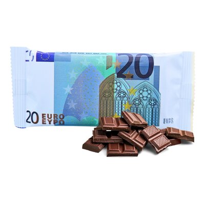 Typisch Hollands Chocolate bar - 20 euro note - 50 grams