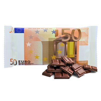 Typisch Hollands Chocoladereep - 50-euro biljet - 50 gram