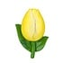 Typisch Hollands Magneet 3d tulp Holland– geel