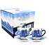 Heinen Delfts blauw Espresso cup and saucer - porcelain - Delft blue - Amsterdam