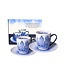 Heinen Delfts blauw Coffee mug and saucer - Delft blue - set of 2