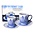 Heinen Delfts blauw Coffee mug and saucer - Delft blue - set of 2