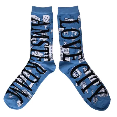 Typisch Hollands Men's socks - Blue (white-black)