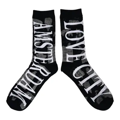 Typisch Hollands Herrensocken Amsterdam schwarz