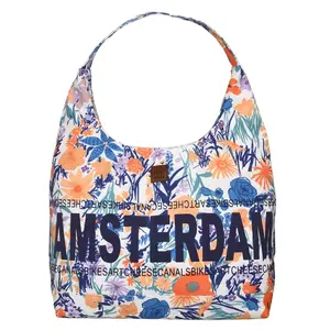 Robin Ruth Fashion Large shoulder bag Bag Amsterdam - Blue - Flowers - Copy