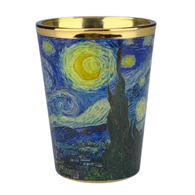 Typisch Hollands Shotglas van Gogh Sterrennacht