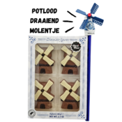 Typisch Hollands Schokoladenwindmühlen mit Bleistift Windmühle Delft Blau