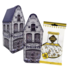 Typisch Hollands Gabled house tin Delft blue with hops