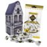 Typisch Hollands Gabled house tin Delft blue with hops