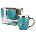 Matix Small mug with gold handle - Almond Blossom