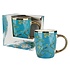Typisch Hollands Small mug with gold handle - Almond Blossom