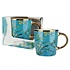 Matix Large mug with gold handle - Almond Blossom