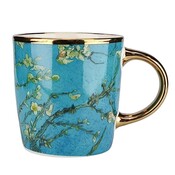 Matix Großer Becher mit goldenem Henkel – Mandelblüte