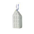 Heinen Delfts blauw White Christmas ornament - Gable house