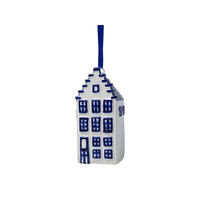 Heinen Delfts blauw White Christmas ornament - Gable house