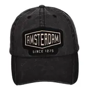 Robin Ruth Fashion Cap Amsterdam – seit 1275 – Schwarzer Amsterdamer Designer-Aufnäher