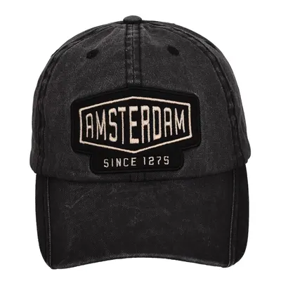 Robin Ruth Fashion Cap Amsterdam - since 1275 -Black Amsterdam designer patch