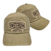 Robin Ruth Fashion Cap Amsterdam - since 1275 -Creme - natural Amsterdam designer patch