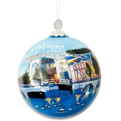 Typisch Hollands Christmas ball in luxury gift box - the Skinny Bridge - Amsterdam