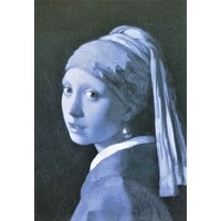 Typisch Hollands Postkarte - Holland - Mädchen mit dem Perlenohrring