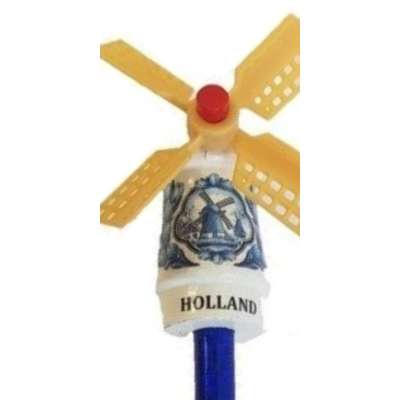 Typisch Hollands Potlood - Delfts blauw molentje