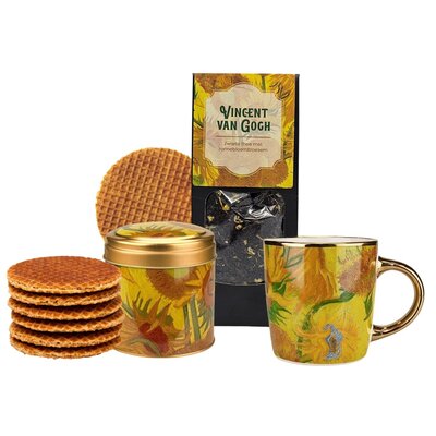 Typisch Hollands Van Gogh Geschenkset – Sonnenblumentee (vorübergehend in Weihnachtsverpackung)