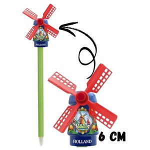 Typisch Hollands Holland ballpoint pen with blue windmill