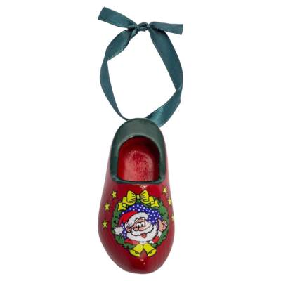 Nijhuis  Roter Weihnachtsclog aus Holz, 8 cm