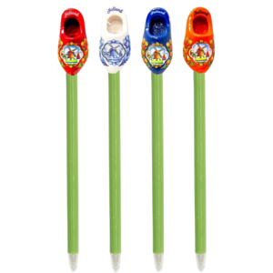 Typisch Hollands Clog-Kugelschreiber - 16 cm - 4er-Set