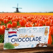 Typisch Hollands Milchschokoladentafel in luxuriöser Geschenkverpackung – holländische Schokolade