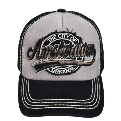 Robin Ruth Fashion Cap Amsterdam - Black-white-gray