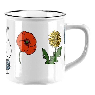 Nijntje (c) Mug Miffy - Retro - Miffy - flowers and plants