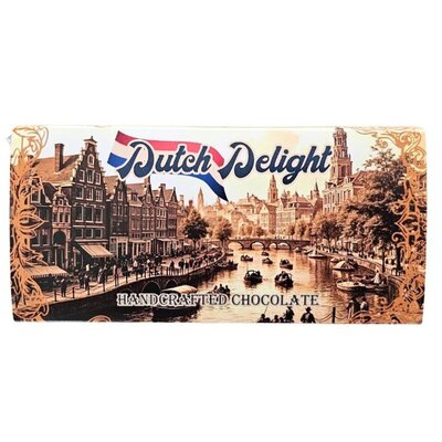 Typisch Hollands Melkchocoladereep in vintage verpakking - Grachtengordel Amsterdam