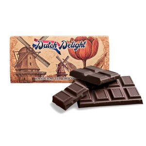 Typisch Hollands Melkchocoladereep in vintage verpakking - Molens en tulpen