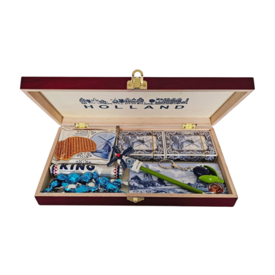 typisch-hollands-geschenkpakket Geschenkbox - Holland Delfter Blau Geschenke