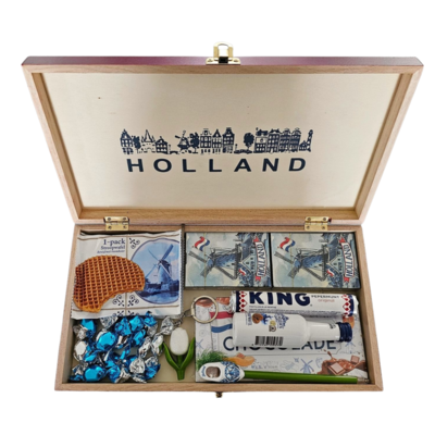 typisch-hollands-geschenkpakket Geschenkbox - Holland Delfter Blau Geschenke