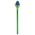 Nijhuis  Tulp Potlood blauw met blad