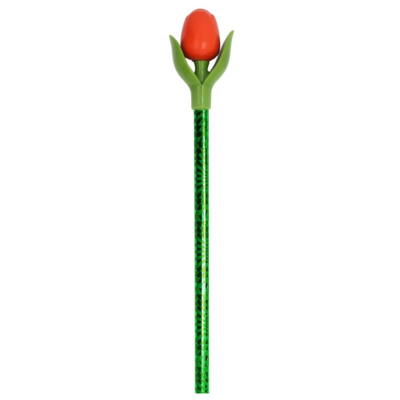 Typisch Hollands Tulp Potlood oranje  met blad